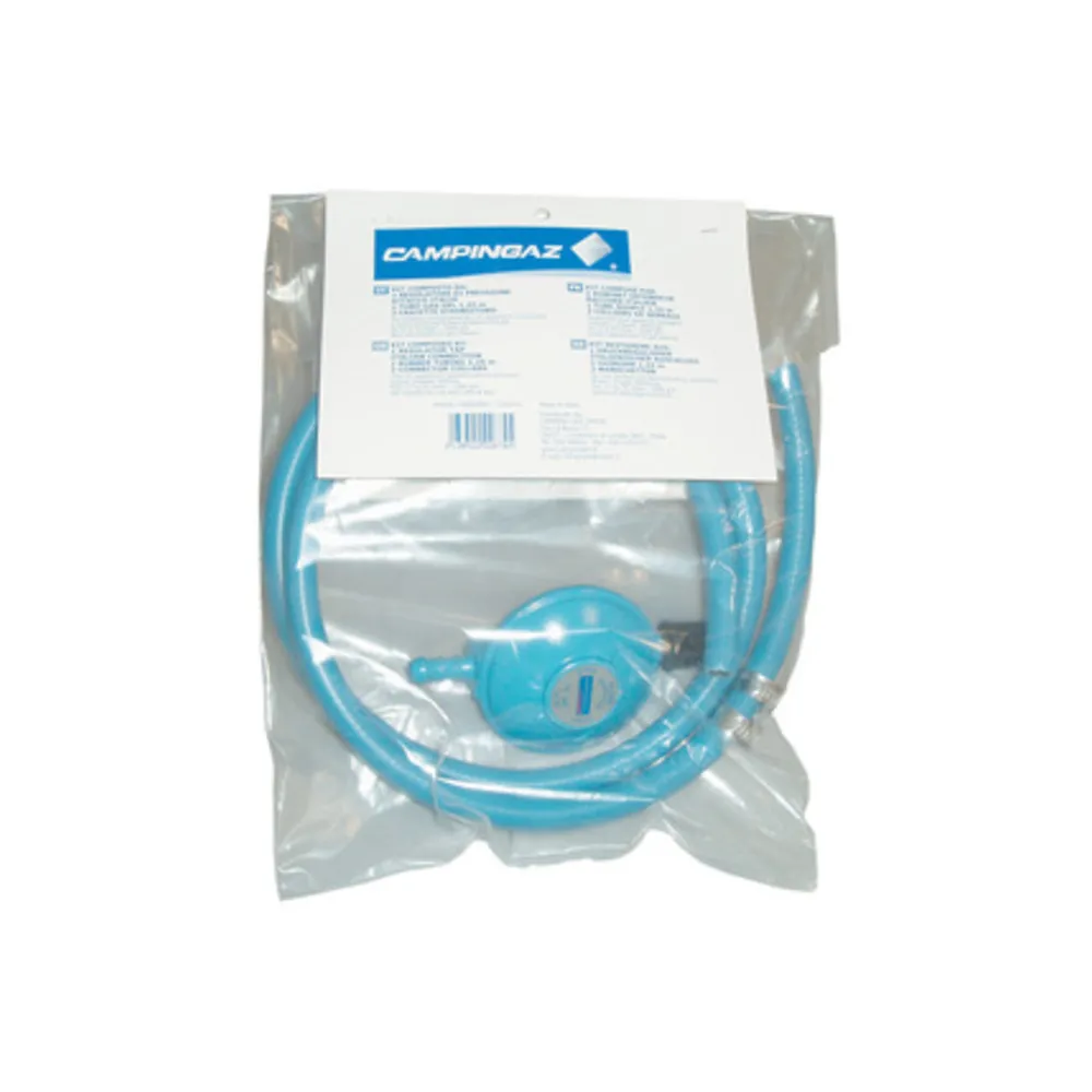 KIT REGOLATORE C/TUBO E FASCETTE P/BARBECUE GAS