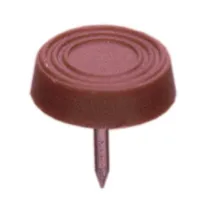 SC SOTTOSEDIA C/FALSA VITE 17 MM MARRONE 10 PZ* (5