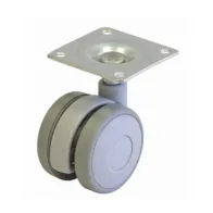 BL RUOTA P/MOBILE D.40 MM PIASTRA GRIGIO 2 PZ