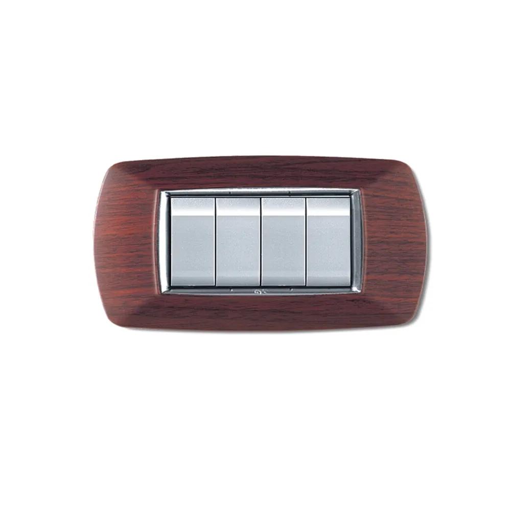 PLACCA LIFE LIVING PLAST LEGNO SCURO 4P