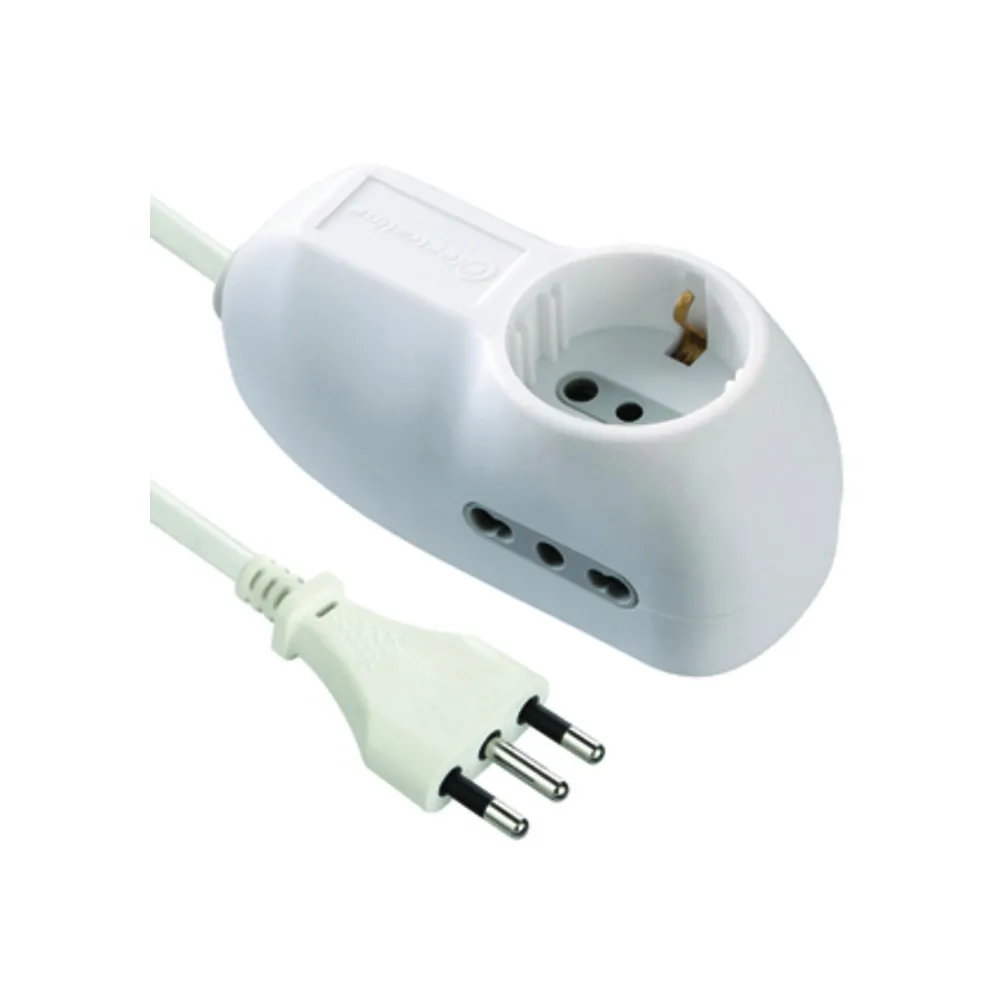 MULTIPRESA 2P BIP+1 SCHUKO SALVASPAZIO FIG.2 MULTIPRESA 2P BIP+1 SCHUKO SALVASPAZIO FIG.2