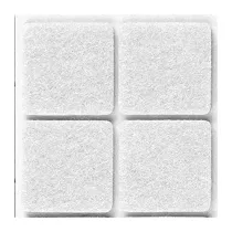 FELTRINO ADESIVO SEDIA BIANCO  25X 25 MM CF 8 PZ (50