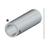 PROFILO ARGENTO H.100 CM TUBO TONDO  8 X1 MM** (5