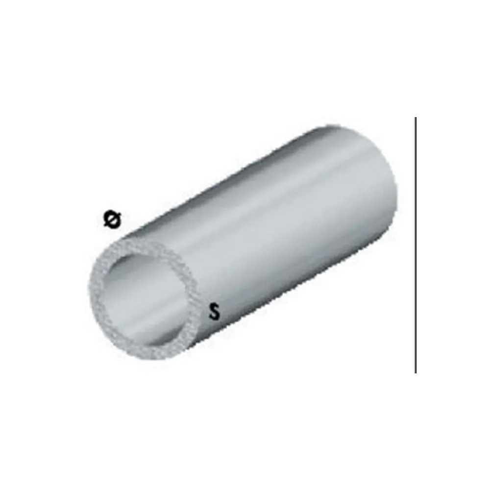 PROFILO ARGENTO H.100 CM TUBO TONDO  8 X1 MM** (5