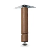 BL PIEDINO REGOLABILE LEGNO 200 MM NOCE 4 PZ (2