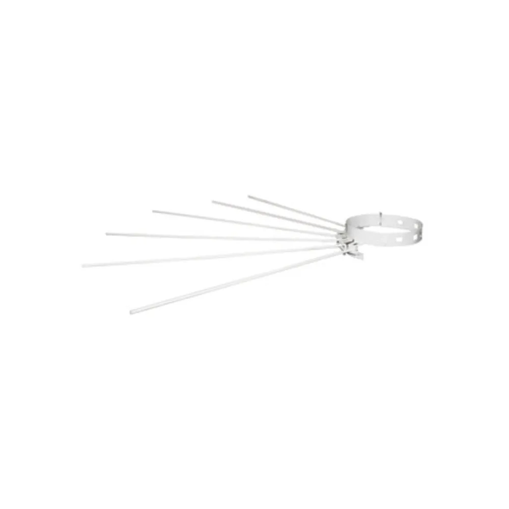 STENDIBIANCHERIA A RAGGIERA D 8/14 CM BIANCO (10