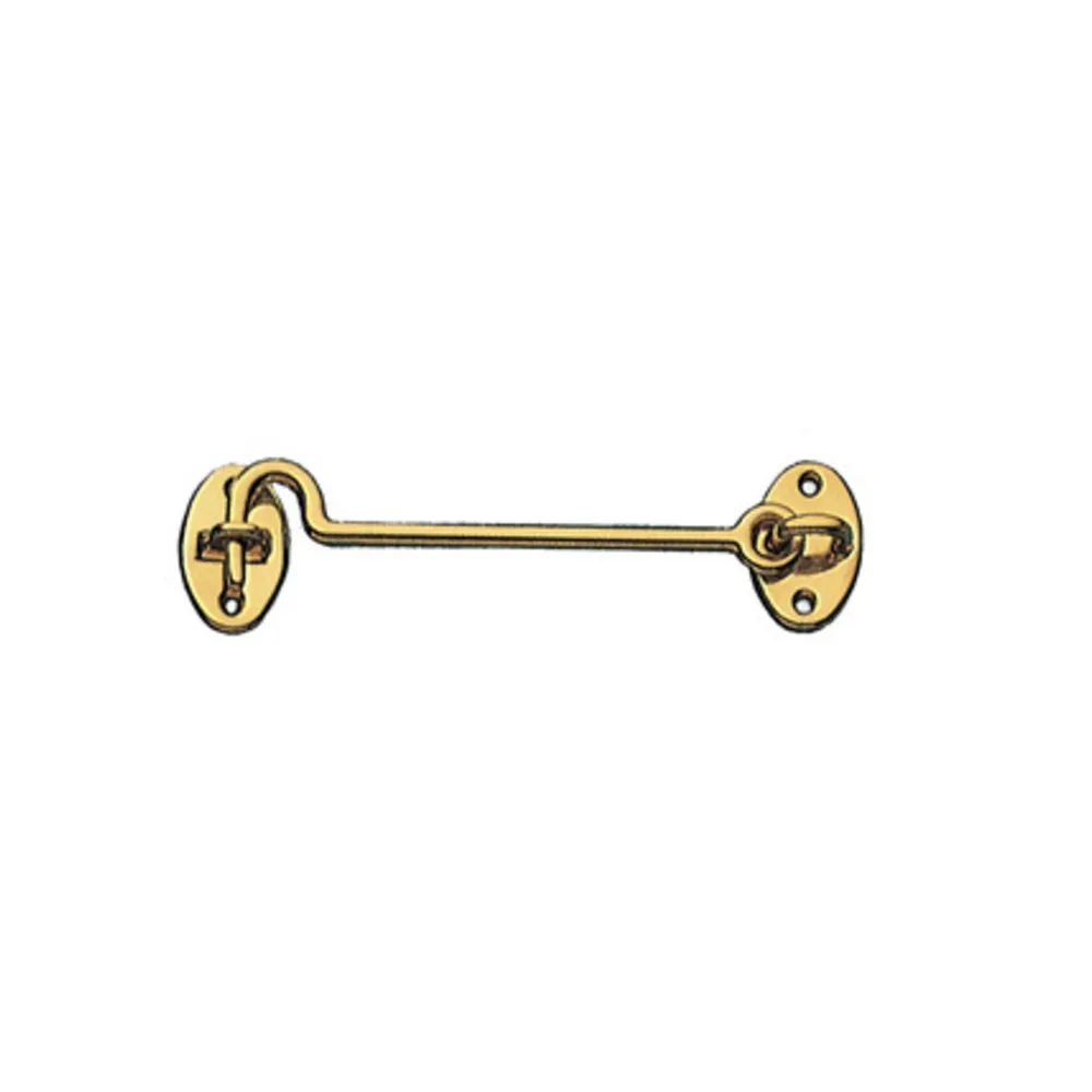 BL GANCIO FERMAFINESTRA OTTONE LUCIDO 80 MM (5 BL GANCIO FERMAFINESTRA OTTONE LUCIDO 80 MM (5