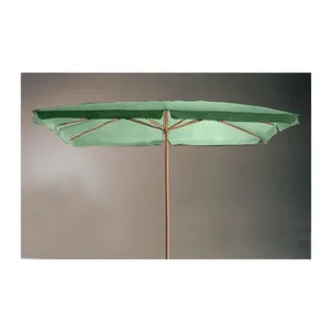OMBRELLONE IN LEGNO PALO 48 200X300CM VERDE