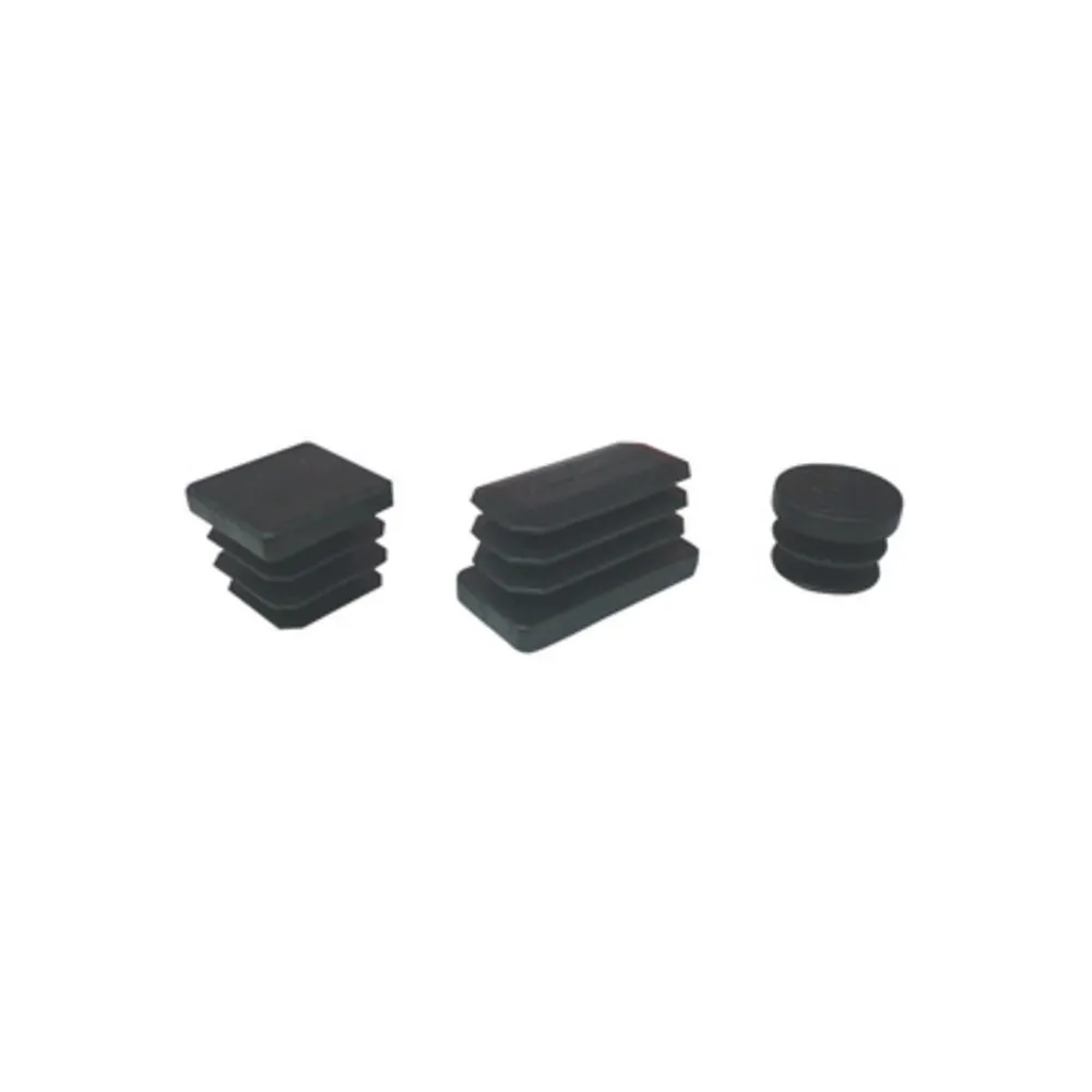 PUNTALE ALETTATO RETTANGOL 30X60 MM PLAST NERO (100