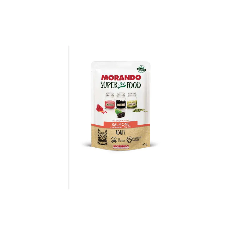 CIBO GATTO MORANDO SUPERFOOD 85 G MOUSSE SALM (24