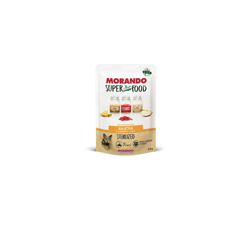 CIBO GATTO MORANDO SUPERFOOD 85 G MOUSSE ANAT (24