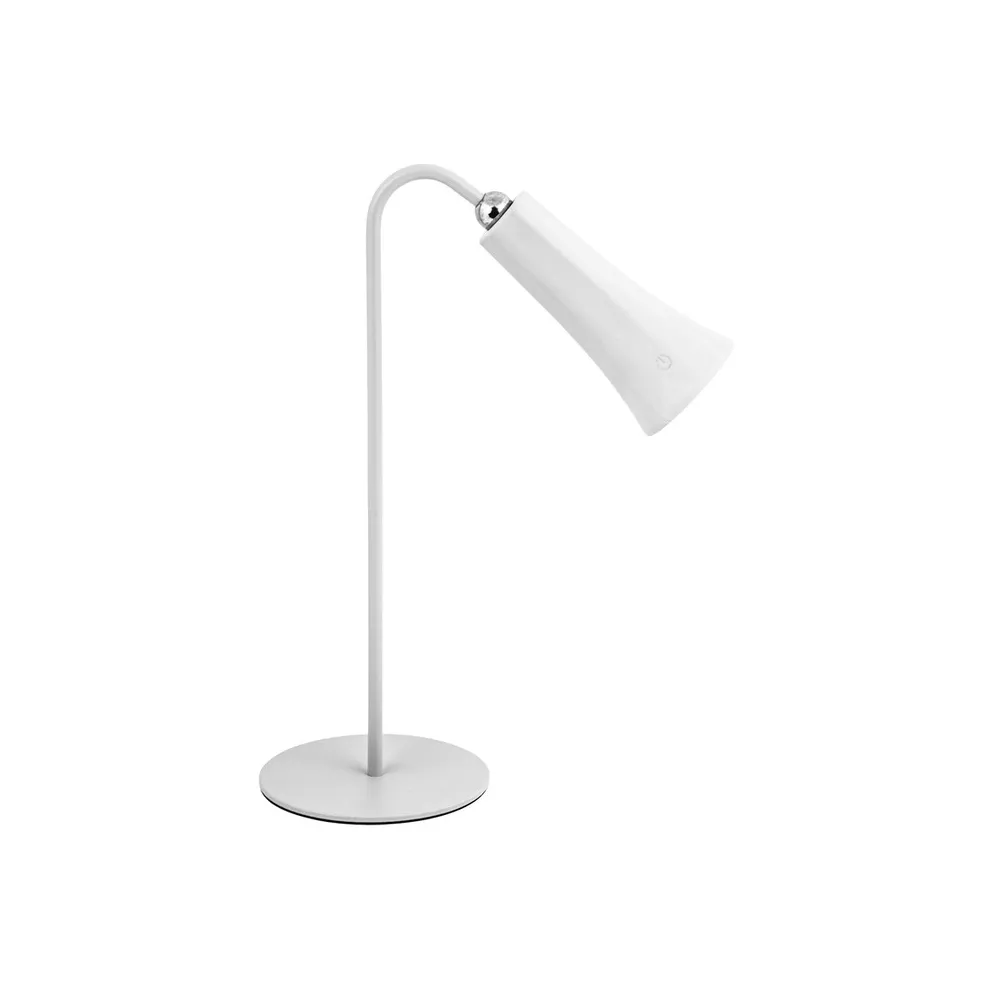 LAMPADA LED RICARICABILE DA TAVOLO ALICE BIANCO (12