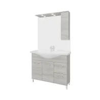 ARREDO BAGNO MOD.RUBINO ROVERE GRIGIO 105 CM