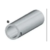 PROFILO ARGENTO H.200 CM TUBO TONDO  6X1 MM** (5