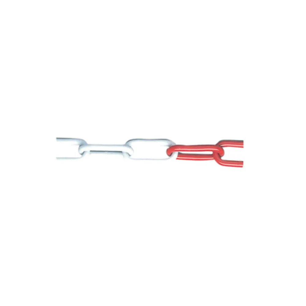 CATENA ACCIAIO BIANCO ROSSO D 5 MM DA 25 M (25 CATENA ACCIAIO BIANCO ROSSO D 5 MM DA 25 M (25