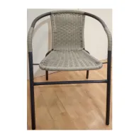 SEDIA SPRITZ METALLO/RATTAN 020092