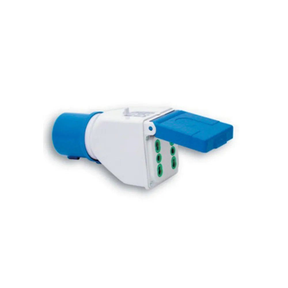 FME 73.101 ADATTATORE CEE 16A 2P+T - 2 BIP 220V IP44 FME 73.101 ADATTATORE CEE 16A 2P+T - 2 BIP 220V IP44