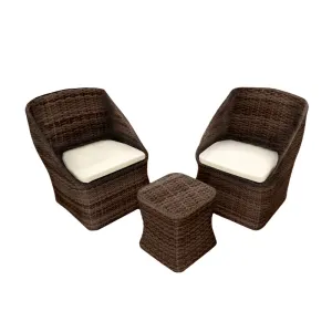 SALOTTO SAN DIEGO 3 PZ BROWN BR780