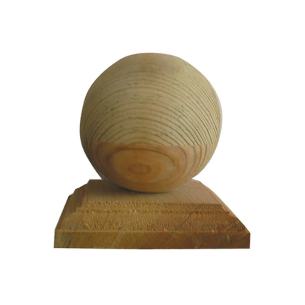 SFERA IN PINO IMPREGNATO X PALO CM. 7X7