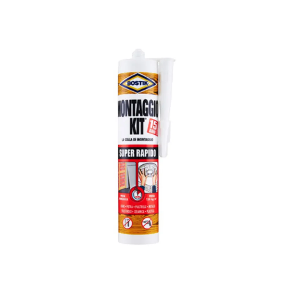 BOSTIK MONTAGGIO KIT SUPER RAPIDO 370 G CARTUC