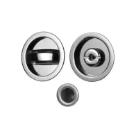 KIT MANIGLIE TONDO PORTA SCORREVOLE CROMO