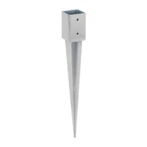 PIASTRA 797 SUPPORTO PILASTRO ZINC FUOCO 71X71 MM