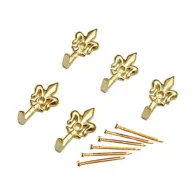 BL GANCIO P/QUADRO GIGLIO 32 MM ORO L N. 0 5 PZ (5