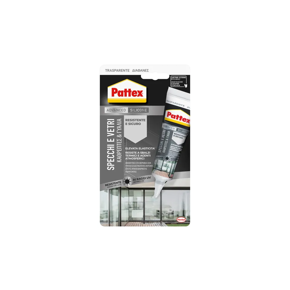 PATTEX SILICONE SPECCHI E VETRI  50 ML (12