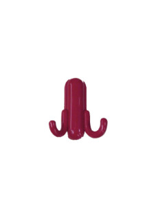 Red plastic clothes hanger