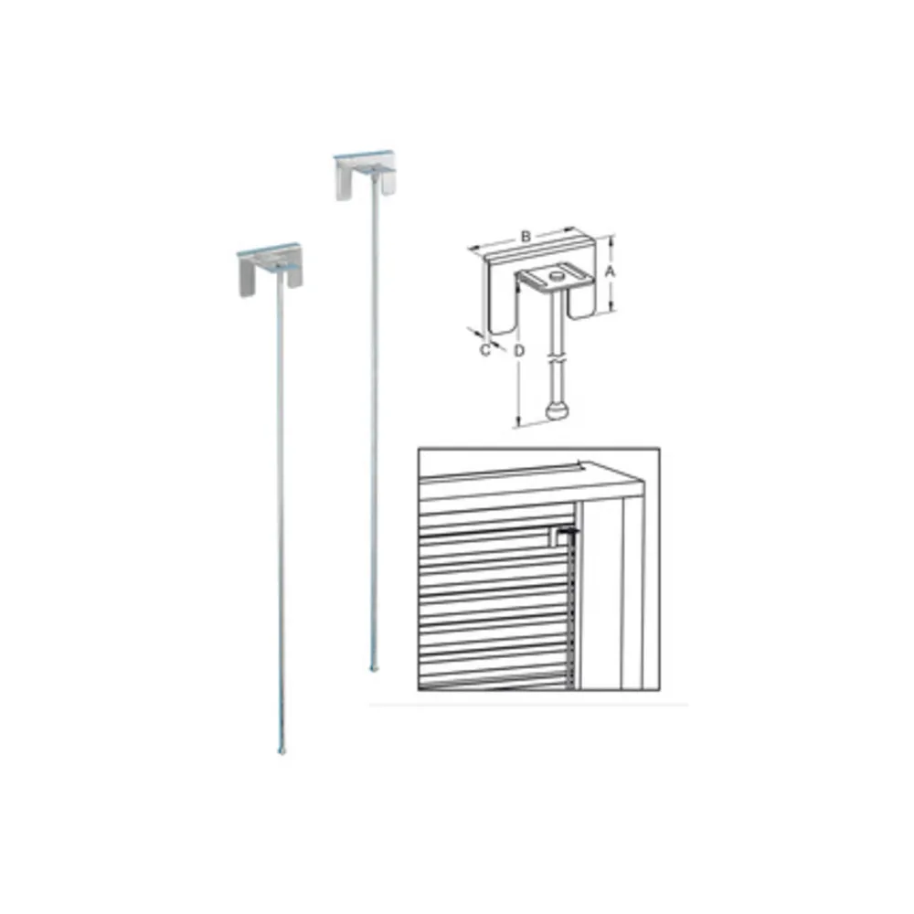 SICURA P/TAPPARELLA PLASTICA ASTA 39X480 MM (50