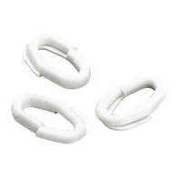 ANELLO GIUNZIONE P/CATENA PLASTICA D 8 BIANCO (50