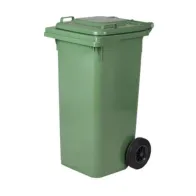 PATTUMIERA 120 L C/RUOTE VERDE MP