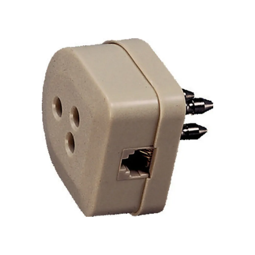 FME 22.170 SPINA TELEFONICA + PRESA PLUG 6-4C (10