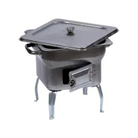 BARBECUE IN ACCIAIO FORNACELLA 25X25XH24 CM