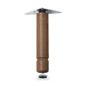BL PIEDINO REGOLABILE LEGNO 100 MM NOCE 4 PZ (2