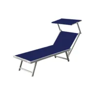 C LETTINO IN ALLUMINIO PLAYA C/PARASOLE BLU (2