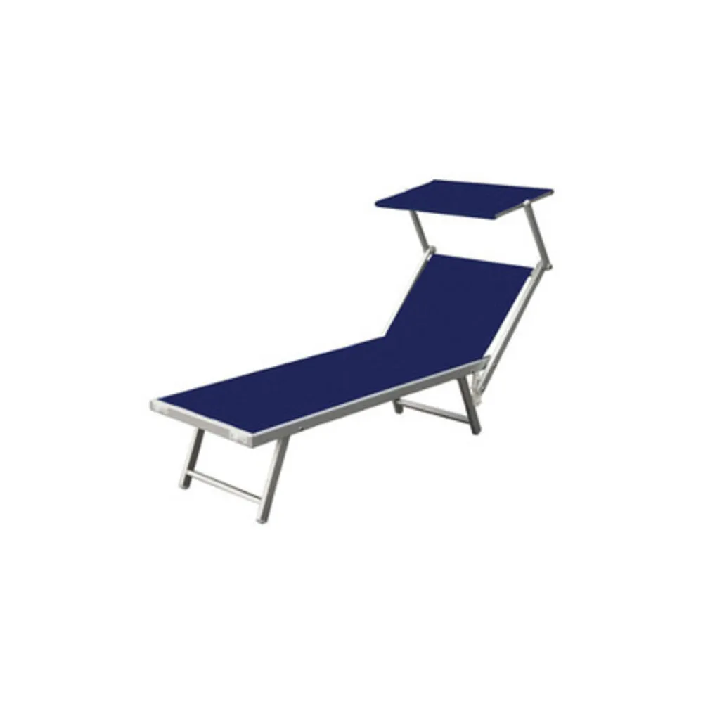 C LETTINO IN ALLUMINIO PLAYA C/PARASOLE BLU (2 C LETTINO IN ALLUMINIO PLAYA C/PARASOLE BLU (2