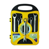 SERIE  7 CHIAVI A CRICCHETTO 8/19 MM CROMO VAN