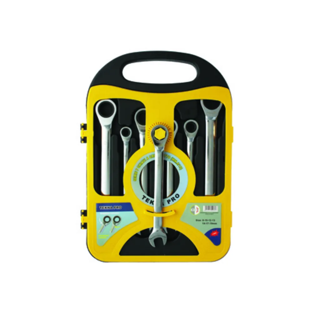 SERIE 7 CHIAVI A CRICCHETTO 8/19 MM CROMO VAN SERIE 7 CHIAVI A CRICCHETTO 8/19 MM CROMO VAN