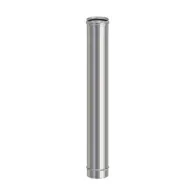 TUBO INOX AISI 304 H 100 CM P/PELLET D  8 CM (10