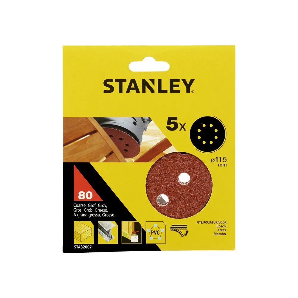 PIRANHA STANLEY STA32007 (X32007) 5 DISCHI VEL. ROT ORB 115 GR.80