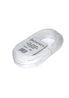 White plastic-coated brass clothesline cable Ø 5 x 20 mt.