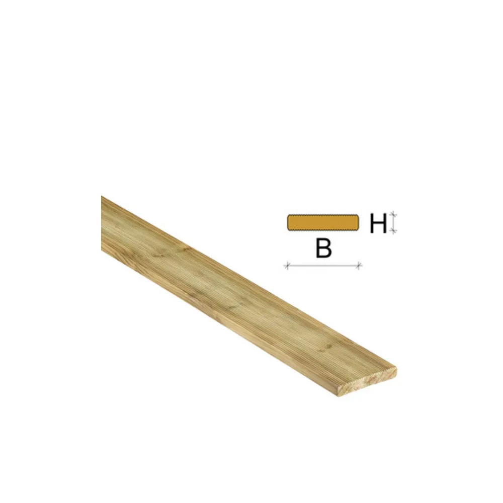 LISTONE P/PAVIMENTO PINO IMPREGN 28X120X1800 MM