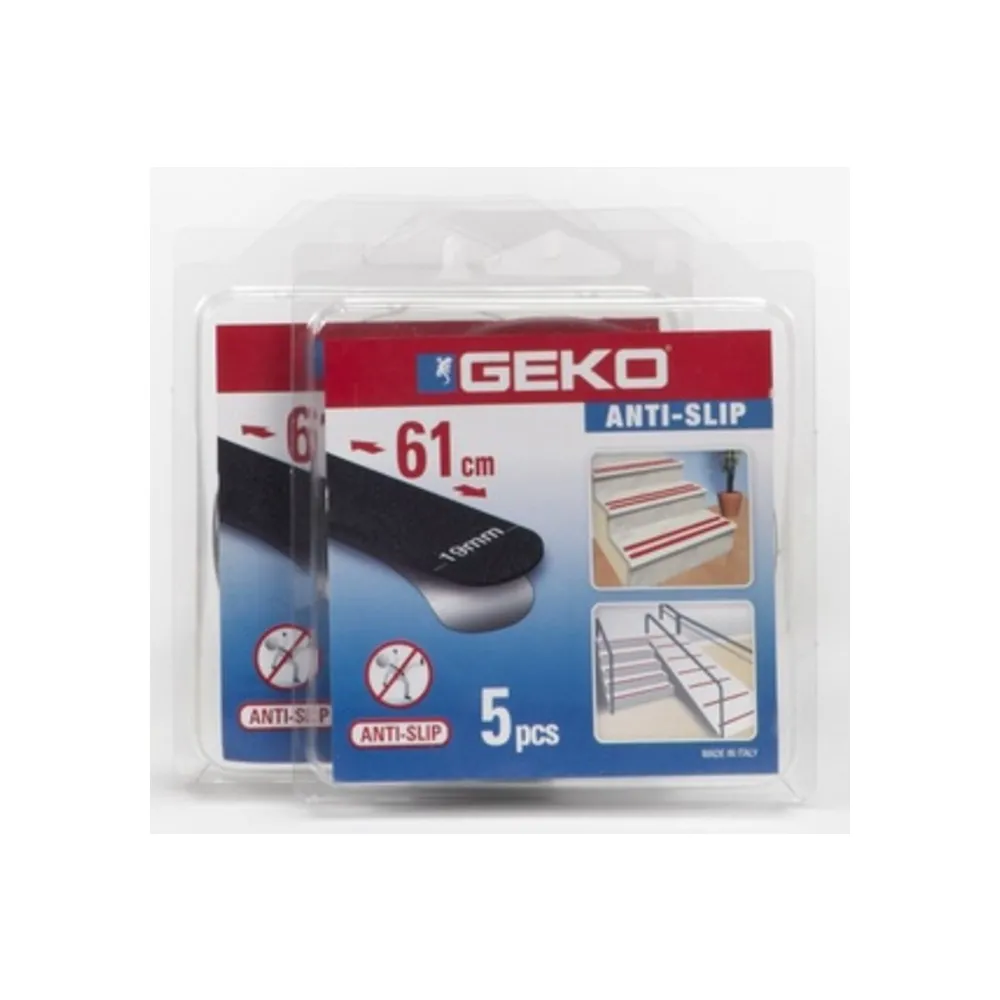 ANTISDRUCCIOLO GEKO STRISICA 19X610 MM 5 PZ NERO