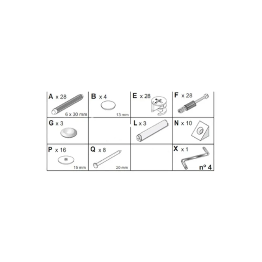 R KIT CREDENZA 3A ZAIKEN-(KIT VITI) R KIT CREDENZA 3A ZAIKEN-(KIT VITI)