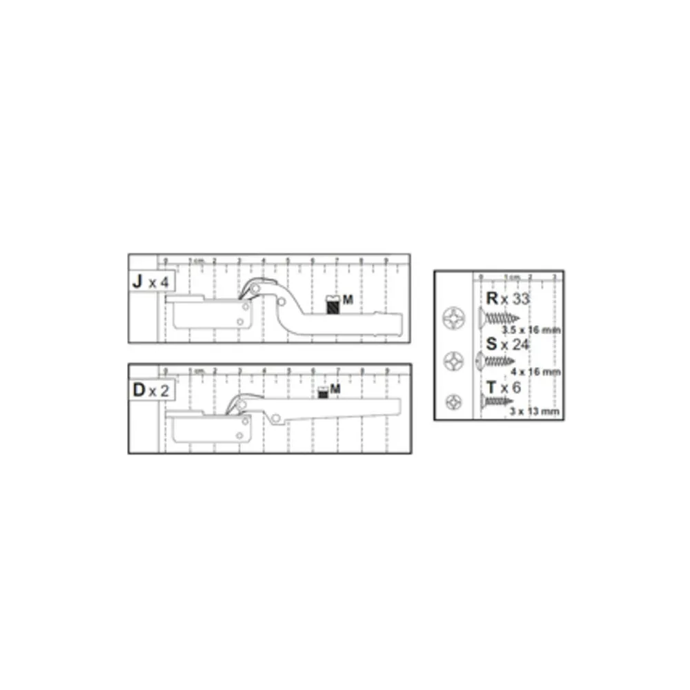 R KIT CREDENZA 3A ZAIKEN-(CERNIERE) R KIT CREDENZA 3A ZAIKEN-(CERNIERE)