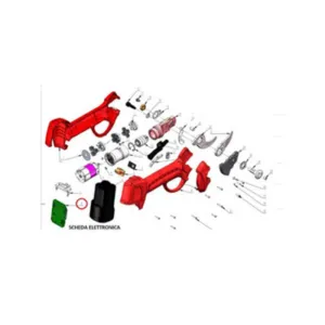 R SCHEDA ELETTR.FORBICI POTA BATT DJ-025