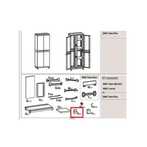 R SUPPORTO S X  ARMADIO TERRY CWOOD 2A  P/S 3680