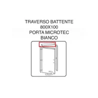 R TRAVERSO BATTENTE PORTA MICROTEC BIANCO 210X80