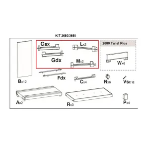 R ACCESSORI MONTAGGIO  2680/3680 X ARMADIO TERRY CWOOD